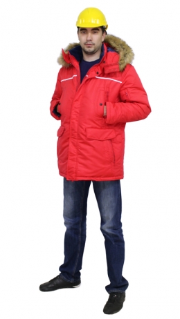 Куртка утепленная "Аляска" (красная)