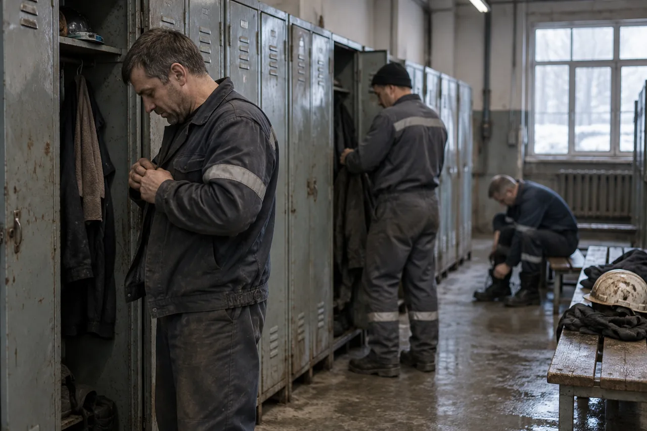 Металлические шкафы для хранения спецодежды в раздевалке